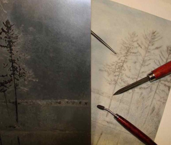 Etchings, artist’s books, installation and mixed media work